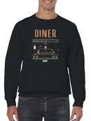 New York Skyline Nightscape Men's Sweatshirt