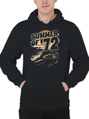 Chicago Skyline with Cosmic Splash Men's Hoodie