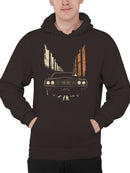 Western Frontier Cowboy Scene Men's Hoodie