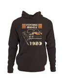 Retro Cool Cat with Sunglasses Men's Hoodie