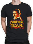 Iconic Nikola Tesla Portrait Art Men's T-shirt