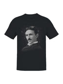 Nikola Tesla Cosmic Portrait Men's T-shirt
