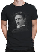 Nikola Tesla Cosmic Portrait Men's T-shirt