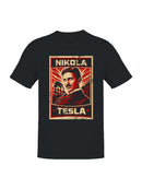 Nikola Tesla Retro Power Art Men's T-shirt