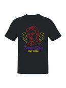 Nikola Tesla High Voltage Neon Art Men's T-shirt
