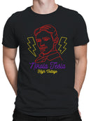 Nikola Tesla High Voltage Neon Art Men's T-shirt