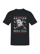 Nikola Tesla Festive Design Men's T-shirt
