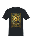 Nikola Tesla Art Deco Portrait Men's T-shirt