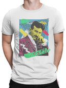 Vibrant Pop Art Nikola Tesla Design Men's T-shirt