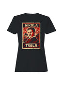Nikola Tesla Retro Power Art Women's T-shirt