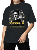 Nikola Tesla Electric Design Art Women's T-shirt