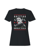 Nikola Tesla Festive Design Women's T-shirt