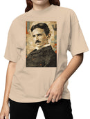Tesla Vintage Collage Art Print Women's T-shirt