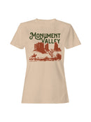 Monument Valley Cowboy Scene Art Women's T-shirt