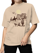 Western Desert Cowboy Adventure Women's T-shirt