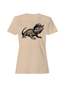 Cowboy Lizard Art Illustration Women's T-shirt