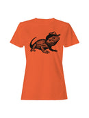 Cowboy Lizard Art Illustration Women's T-shirt