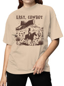 Easy Cowboy Western Desert Art Women's T-shirt