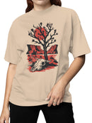 Desert Sunset Cowboy Scene Women's T-shirt