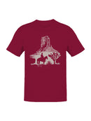 Desert Cowboy Silhouette Scene Men's T-shirt