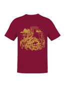 Desert Cowboy Under Starry Sky Men's T-shirt