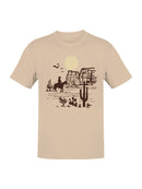 Western Desert Cowboy Adventure Men's T-shirt