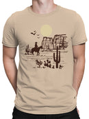 Western Desert Cowboy Adventure Men's T-shirt