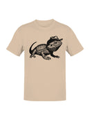 Cowboy Lizard Art Illustration Men's T-shirt
