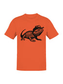 Cowboy Lizard Art Illustration Men's T-shirt