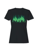 Electric Rock Concert Silhouette Women's T-shirt