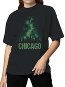 Chicago Skyline with Cosmic Splash Women's T-shirt