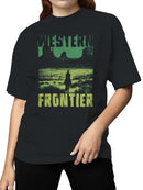 Western Frontier Cowboy Scene Women's T-shirt