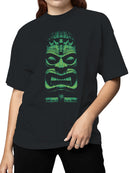 Tribal Tiki Mask Art Design Women's T-shirt