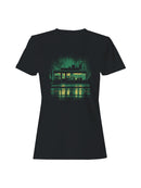 Night Cafe Rain Reflection Art Women's T-shirt