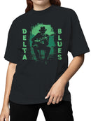 Delta Blues Guitarist Art Print Women's T-shirt
