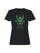 Samurai Warrior Mask Grunge Art Women's T-shirt