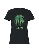 Northern Lights Forest Silhouette Women's T-shirt