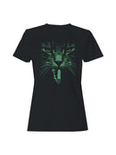 Smoking Cat Graphic Design Women's T-shirt