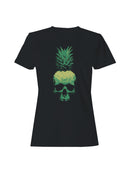 Pineapple Skull Art Fusion Women's T-shirt