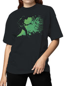 Electric Guitarist Grunge Art Women's T-shirt