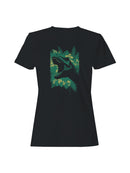 Roaring T-Rex Jungle Scene Women's T-shirt