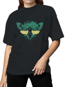 Geometric Luna Moth Art Women's T-shirt