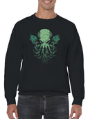 Ancient Cthulhu Mythos Art Men's Sweatshirt