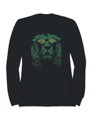 Lion Reflection Sunglasses Art Men's Sweatshirt