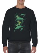Cosmic Sea Turtles in Space Men's Sweatshirt