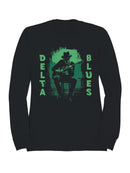 Delta Blues Guitarist Art Print Men's Sweatshirt