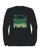Cowboy and UFO Desert Encounter Men's Sweatshirt