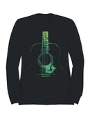 Vintage Distressed Guitar Design Men's Sweatshirt