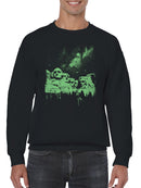 Cosmic Mount Rushmore Nightscape Men's Sweatshirt
