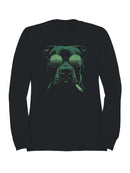 Cool Dog with Sunglasses & Smoke Men's Sweatshirt
